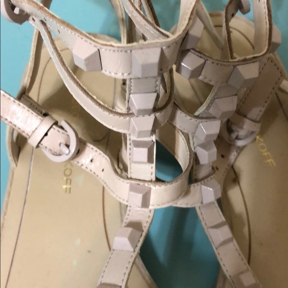 Rebecca Minkoff Taupe Flat Sandals - Picture 2 of 3